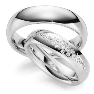 Trauringe Gerstner 585/-Weißgold 4/28621/5.5 28621/6