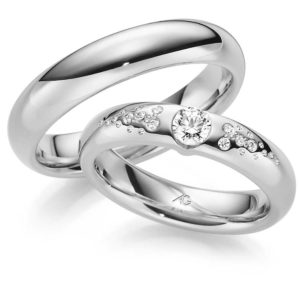 Trauringe Gerstner 585/-Weißgold 4/28620/4.5 28620/5