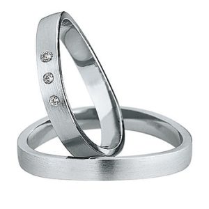 Trauringe Saint Maurice DR 870580 / HR 870590 333/- Weißgold