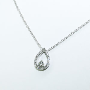 Brillantcollier 585 Weißgold EH004565