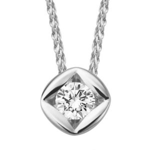 Brillantcollier 585 Weißgold Bella Luce 0,15ct