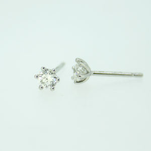 Brillantohrstecker in Platin