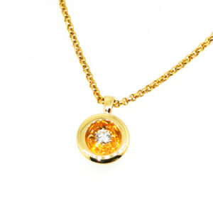 Brillantcollier 750/- Gelbgold